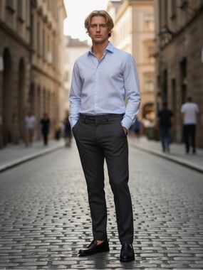 NWT Ted Baker London Jefferson Check Wool Trousers Size 35R $225